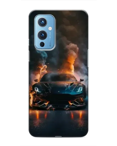 Чехол для OnePlus 9 с картинкой «Lamborghini дымная эстетика»
