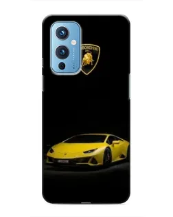 Чехол для OnePlus 9 с картинкой «Lamborghini желтый акцент»