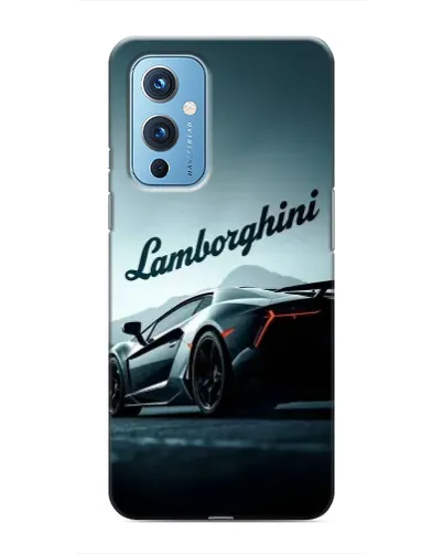 Чехол для OnePlus 9 с картинкой «Классическая надпись Lamborghini»