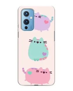 Чехол для OnePlus 9 с картинкой «Pusheen трио»