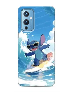 Чехол для OnePlus 9 с картинкой «Стич на волне»