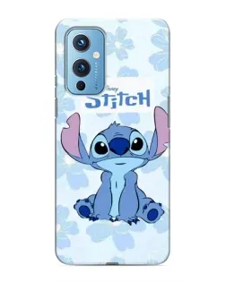 Чехол для OnePlus 9 с картинкой «Stitch среди цветов»