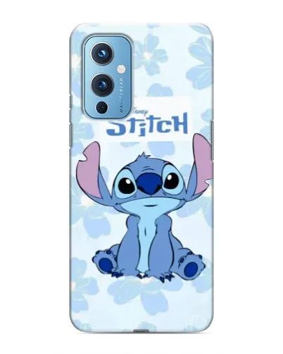 Чехол для OnePlus 9 с картинкой «Stitch среди цветов»