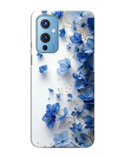 Чохол для OnePlus 9 з картинкою «Блакитний квітковий каскад»