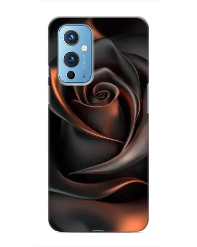 Чохол для OnePlus 9 з картинкою «Шовкова чорна троянда»