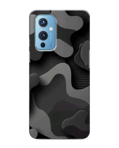 Чохол для OnePlus 9 з картинкою «Темний абстрактний камуфляж»