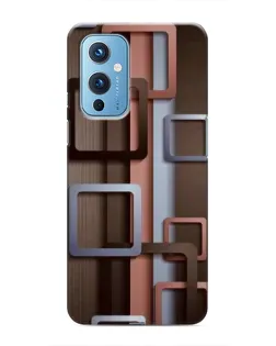Чохол для OnePlus 9 з картинкою «Коричневі об'ємні квадрати» Чохол для OnePlus 9 з картинкою «Коричневі об'ємні квадрати»