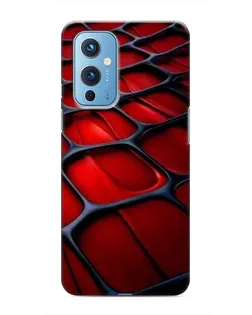 Чохол для OnePlus 9 з картинкою «Червона глянцева сітка»