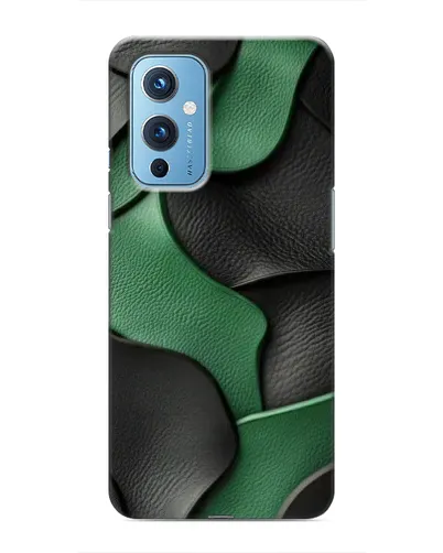 Чохол для OnePlus 9 з картинкою «Зелені шкіряні хвилі»