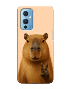 Чехол для OnePlus 9 с картинкой «Капибара виктория» Чехол для OnePlus 9 с картинкой «Капибара виктория»