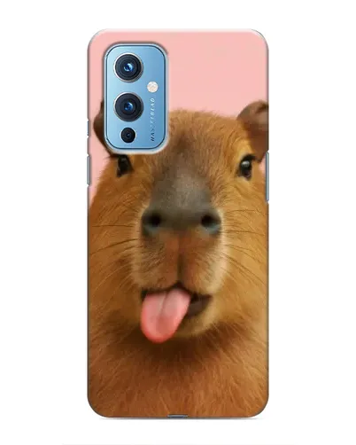 Чехол для OnePlus 9 с картинкой «Капибара с языком» Чехол для OnePlus 9 с картинкой «Капибара с языком»