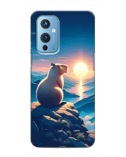 Чехол для OnePlus 9 с картинкой «Закат солнца с капибарой» Чехол для OnePlus 9 с картинкой «Закат солнца с капибарой»