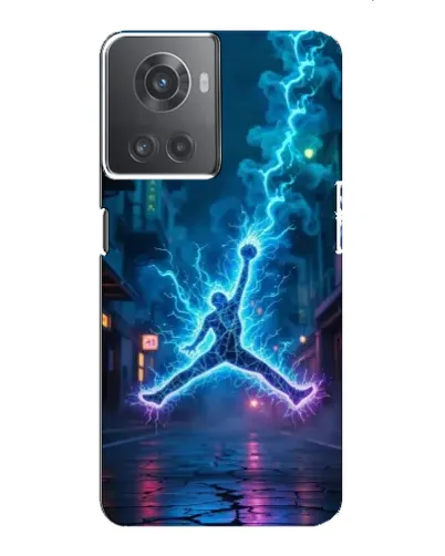 Чехол для OnePlus ACE (10R) с картинкой «Jordan Gold Jumpman»