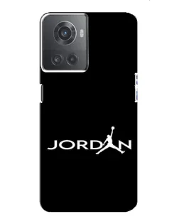 Чехол для OnePlus ACE (10R) с картинкой «Jordan White Logo»