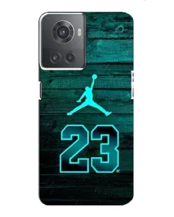 Чехол для OnePlus ACE (10R) с картинкой «Jordan Cyan 23»