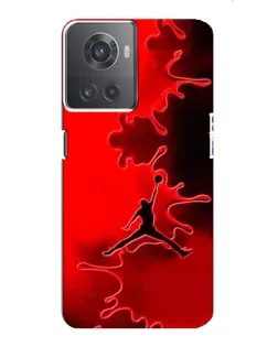 Чехол для OnePlus ACE (10R) с картинкой «Jordan Red Smoke»