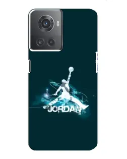 Чехол для OnePlus ACE (10R) с картинкой «Jordan Blue Fire»