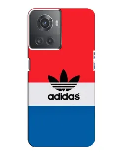 Чехол для OnePlus ACE (10R) с картинкой «Ретро блоки Adidas»