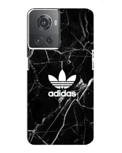 Чехол для OnePlus ACE (10R) с картинкой «Белый мрамор Adidas»