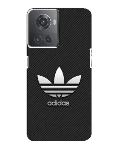 Чехол для OnePlus ACE (10R) с картинкой «Adidas Карбоновая текстура»