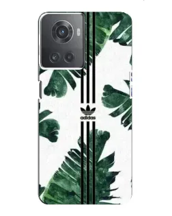 Чехол для OnePlus ACE (10R) с картинкой «Пальмовые листья адидас»