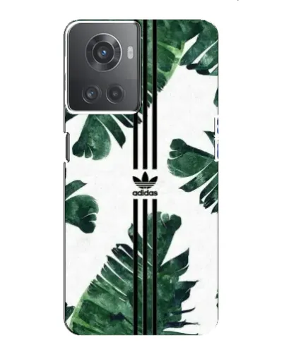 Чехол для OnePlus ACE (10R) с картинкой «Пальмовые листья адидас»