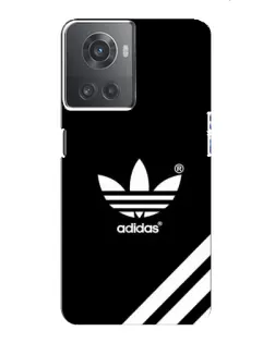 Чехол для OnePlus ACE (10R) с картинкой «Adidas с диагональными полосами»