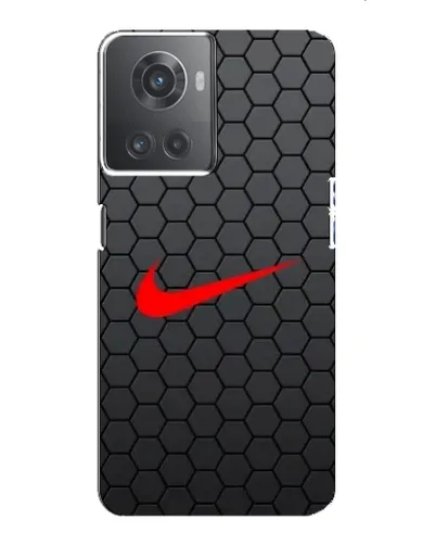 Чехол для OnePlus ACE (10R) с картинкой «Nike — карбоновая сетка»