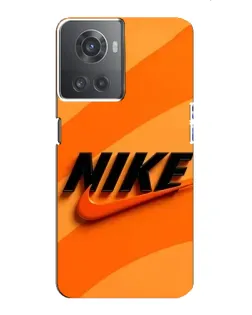 Чехол для OnePlus ACE (10R) с картинкой «Оранжевый драйв Nike»