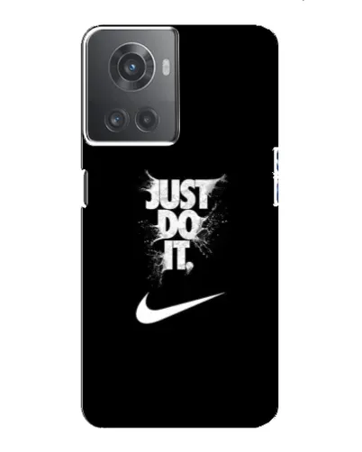 Чехол для OnePlus ACE (10R) с картинкой «Текстовый принт Nike»