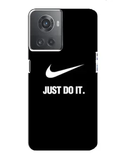 Чехол для OnePlus ACE (10R) с картинкой «Классический принт Nike»