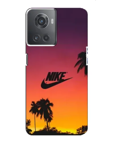 Чехол для OnePlus ACE (10R) с картинкой «Nike на закате солнца»