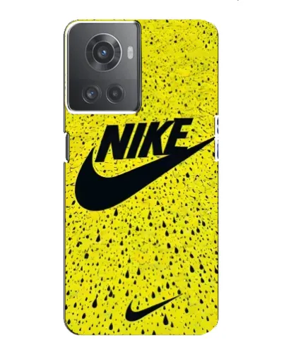 Чехол для OnePlus ACE (10R) с картинкой «Желтый текстурный Nike»
