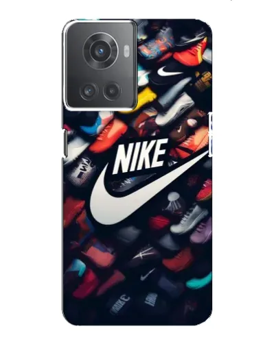 Чехол для OnePlus ACE (10R) с картинкой «Коллекция кроссовок Nike»
