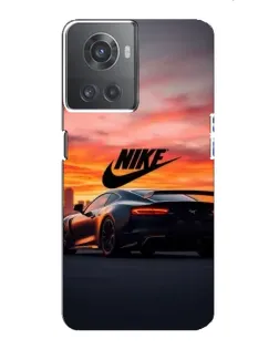 Чехол для OnePlus ACE (10R) с картинкой «Nike и суперкар»