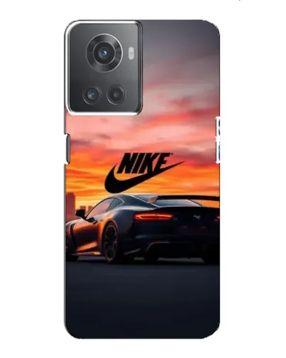 Чехол для OnePlus ACE (10R) с картинкой «Nike и суперкар»