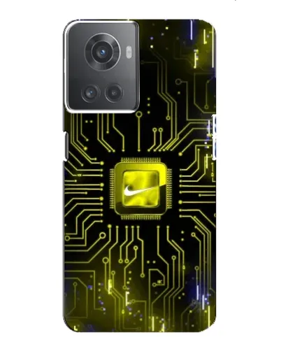 Чехол для OnePlus ACE (10R) с картинкой «Nike — золотая искра»