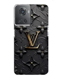 Чехол для OnePlus ACE (10R) с картинкой «Кожаная текстура LV»