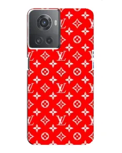 Чехол для OnePlus ACE (10R) с картинкой «Яркий паттерн LV»
