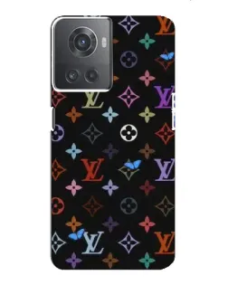Чехол для OnePlus ACE (10R) с картинкой «Цветная монограмма LV»