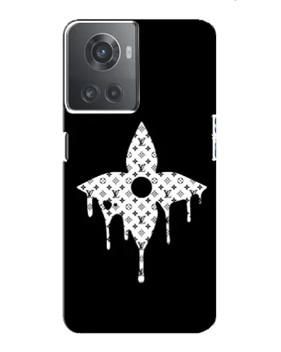 Чехол для OnePlus ACE (10R) с картинкой «Цветочная монограмма»