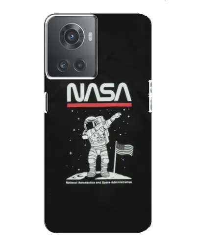 Чехол для OnePlus ACE (10R) с картинкой «NASA — шагаем по Луне»