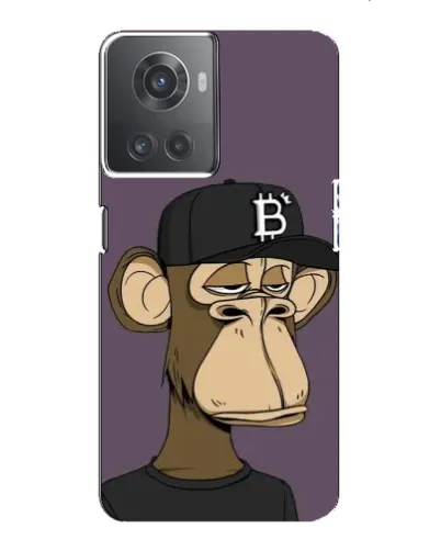 Чехол для OnePlus ACE (10R) с картинкой «Bored Ape в кепке»