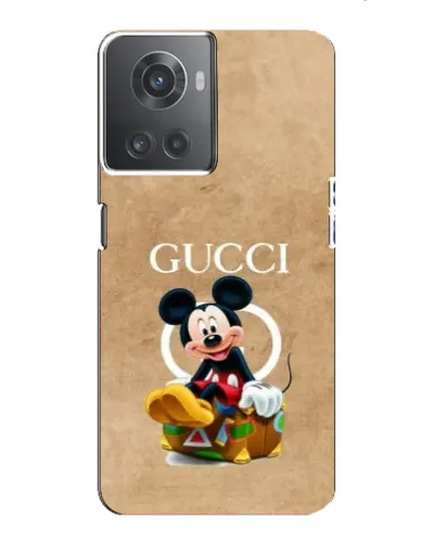 Чехол для OnePlus ACE (10R) с картинкой «Микки Маус Gucci — крафт» Чехол для OnePlus ACE (10R) с картинкой «Микки Маус Gucci — крафт»
