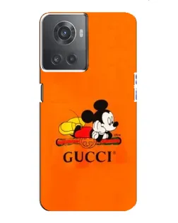 Чохол для OnePlus ACE (10R) з картинкою «Міккі Маус Gucci — помаранч» Чохол для OnePlus ACE (10R) з картинкою «Міккі Маус Gucci — помаранч»