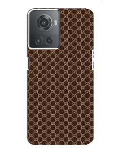 Чохол для OnePlus ACE (10R) з картинкою «Gucci — шоколадна сітка» Чохол для OnePlus ACE (10R) з картинкою «Gucci — шоколадна сітка»