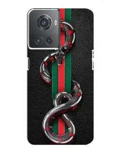 Чохол для OnePlus ACE (10R) з картинкою «Gucci — змія на смузі» Чохол для OnePlus ACE (10R) з картинкою «Gucci — змія на смузі»