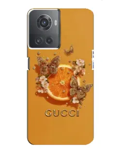 Чохол для OnePlus ACE (10R) з картинкою «Gucci — золоті метелики» Чохол для OnePlus ACE (10R) з картинкою «Gucci — золоті метелики»