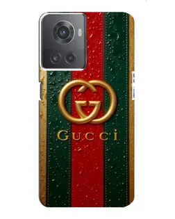 Чохол для OnePlus ACE (10R) з картинкою «Gucci — фірмова смуга та золото» Чохол для OnePlus ACE (10R) з картинкою «Gucci — фірмова смуга та золото»