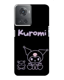 Чехол для OnePlus ACE (10R) с картинкой «Kuromi — черный минимализм» Чехол для OnePlus ACE (10R) с картинкой «Kuromi — черный минимализм»